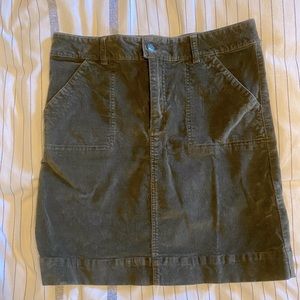 Carhartt Corduroy Green Pencil Skirt